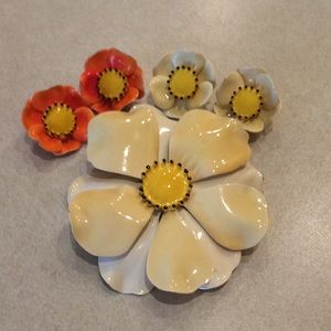 1960’s vintage pin and clip earrings!